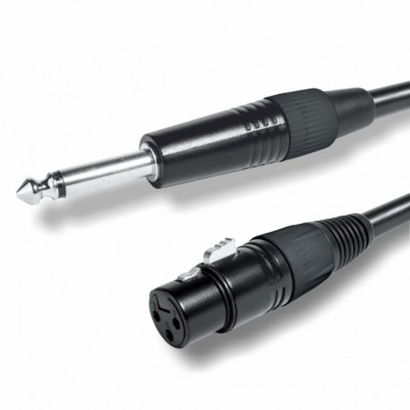 Conexión Jack 6,3 M mono / XLR H