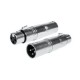 Adaptador XLR Macho 3 Pins a XLR Hembra 3 Pins