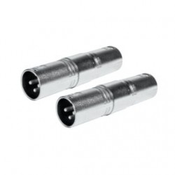 Adaptador XLR Macho 3 Pins a XLR Macho 3 Pins