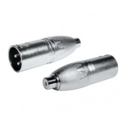 Adaptador XLR Macho 3 Pins a RCA Hembra