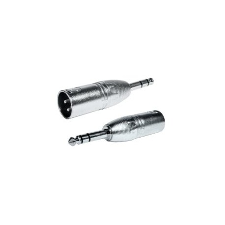 Adaptador XLR Macho 3 Pins a Jack 6,3 Estéreo