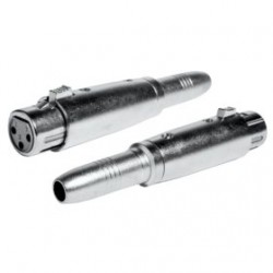 Adaptador XLR Hembra 3 Pins a Jack 6,3 Hembra Mono