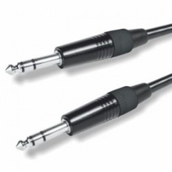 Cable Microfónico Montado Jack 6,3 M estéreo / Jack 6,3 M estéreo